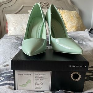 House of Hayla Monochrome Heel - Light Mint